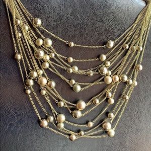 Layering beads chain necklace